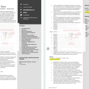 International CV for international job markets